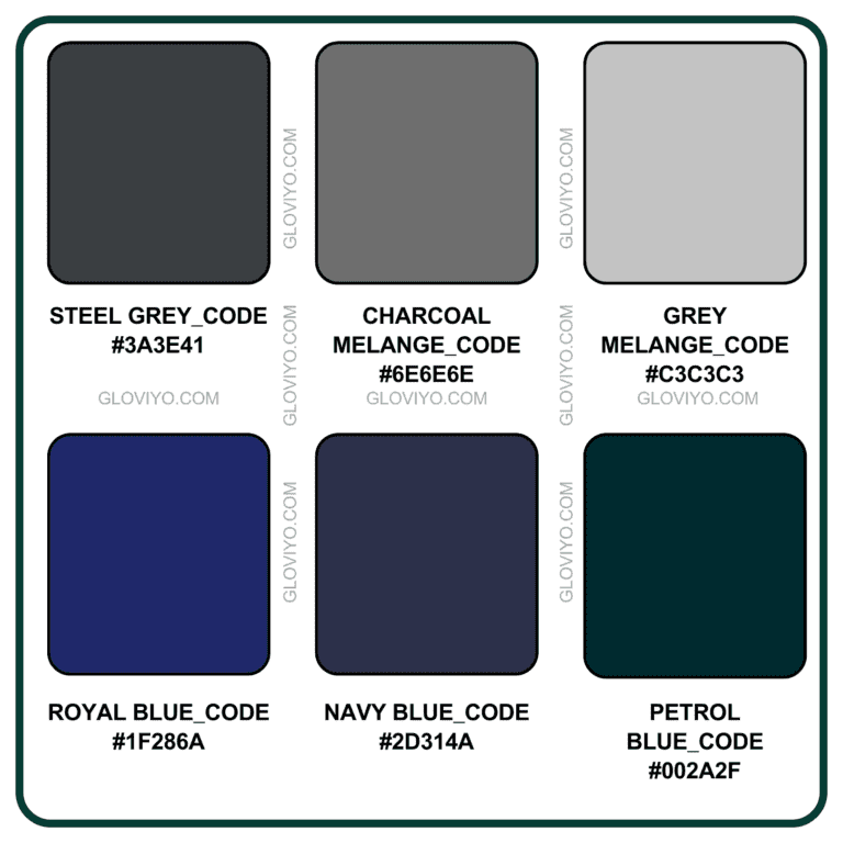 COLOUR REFERENCE CHART _MELANGE AND BLUE SHADES