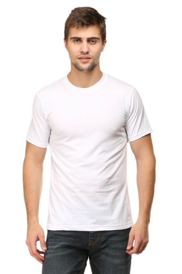 Half Sleeve Plain T-shirt - Image 2