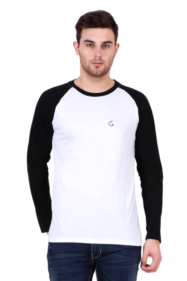 Men Raglan Full Sleeve Plain Tees - Image 3