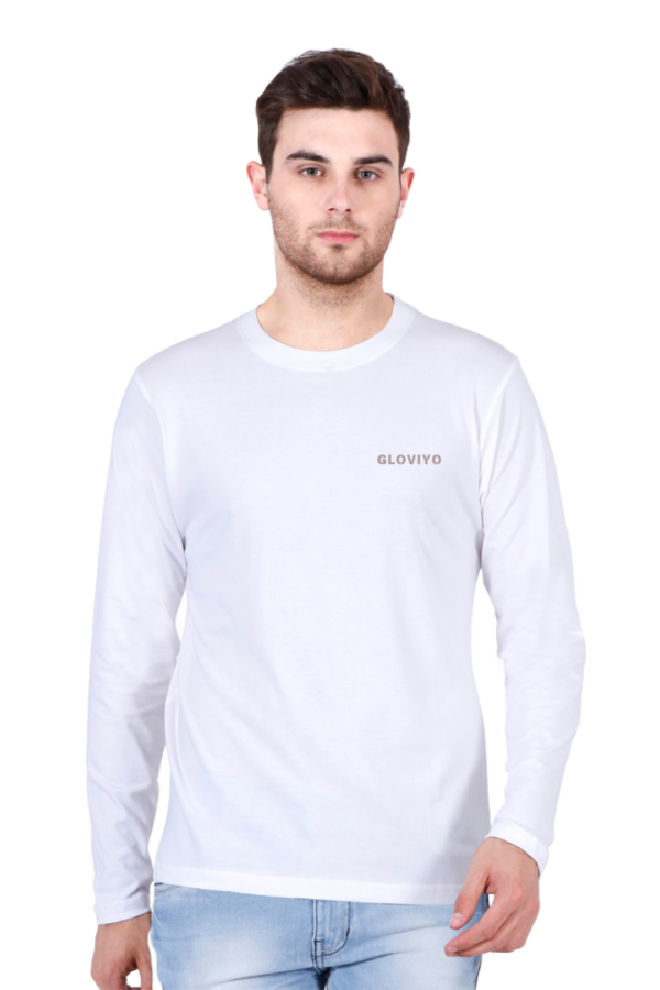 Men Full Sleeve Plain T-shirt