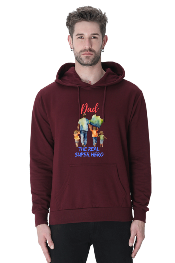 Dad  Super Hero Unisex Hoody - Image 3