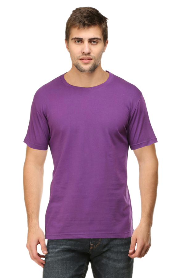 Plain Half Sleeve T-shirt - Image 7