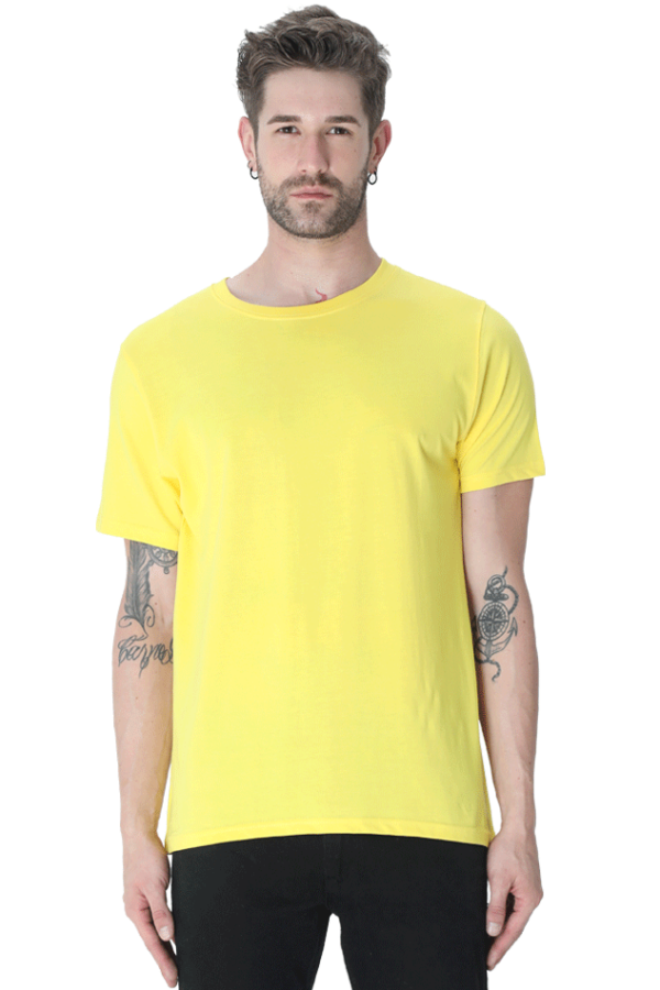 Half Sleeve Plain T-shirt - Image 5