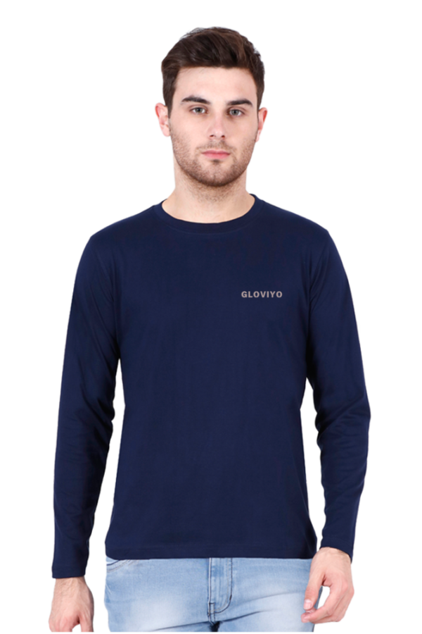 Men Full Sleeve Plain T-shirt - Image 3