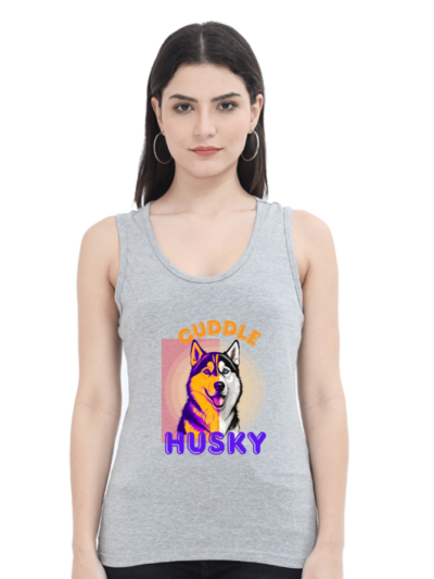Cuddle Husky Women Tanktop_gloviyo_grey melange