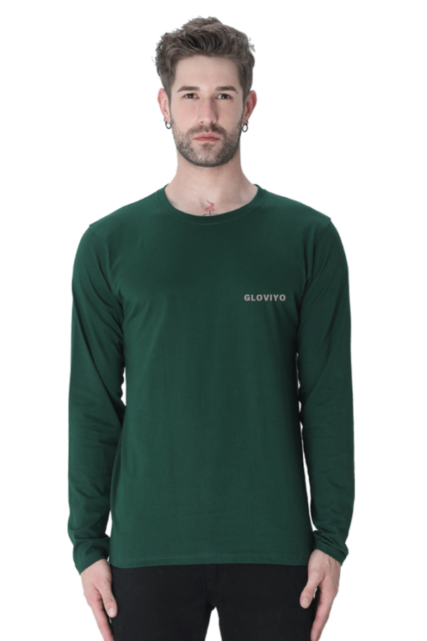 Men Full Sleeve Plain T-shirt - Image 4