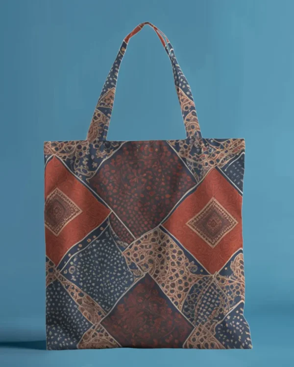 Non Zipper Tote Bag - Modern Batik