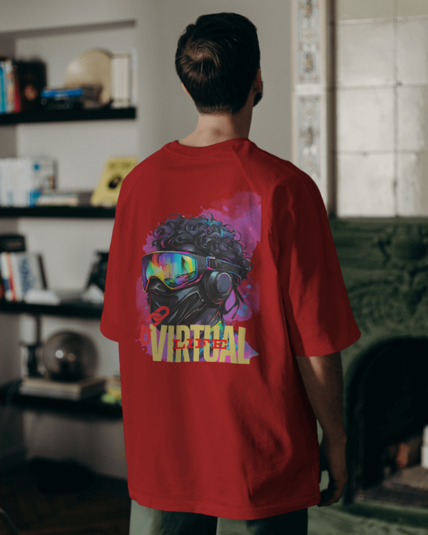 break_virtual_life_tshirt_gloviyo_red