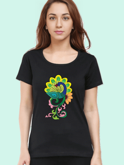 peacock_women_black