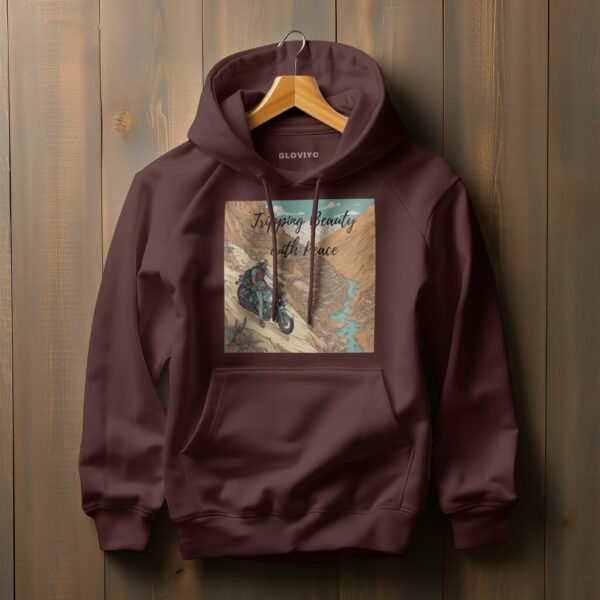 Tripping Beauty Hoody _maroon
