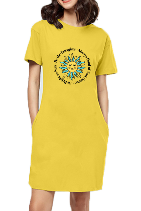 Positive Quote T-shirt Dress