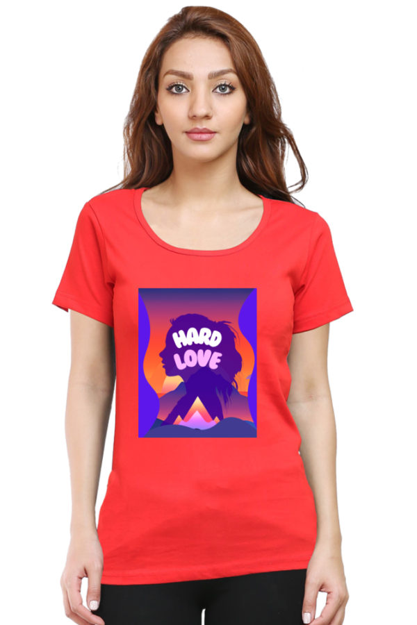Love Hard Women T-shirt - Image 3