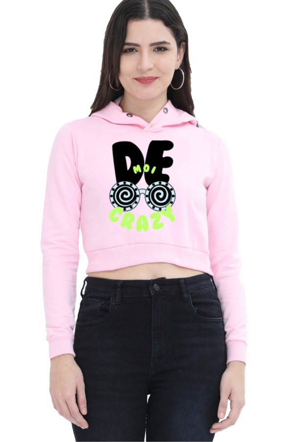 Crazy Politics Women Cropped Hoodie