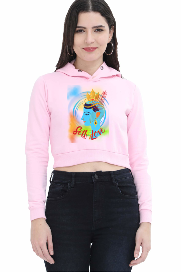 Self Love Women Cropped Hoodie