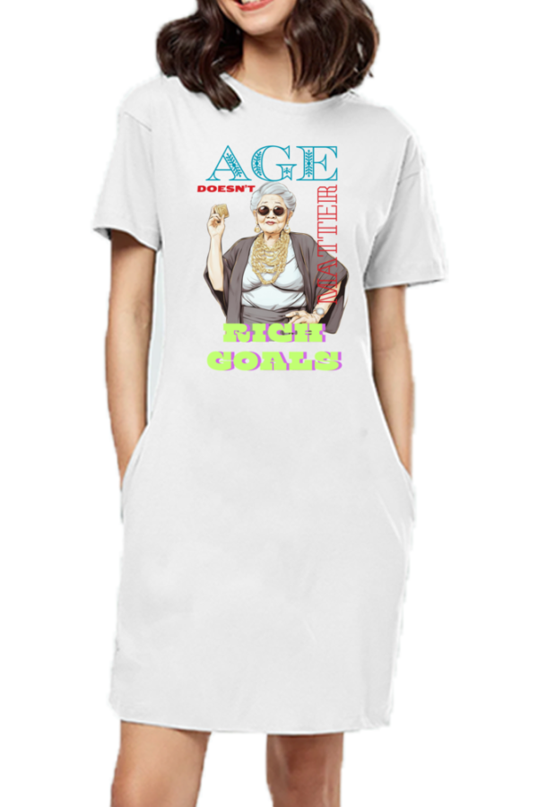 Rich Woman T-shirt Dress - Image 5