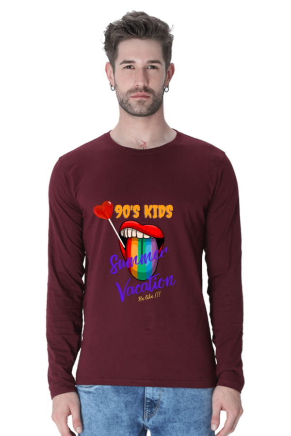 90s kid Lollipop Full Sleeve T-shirt