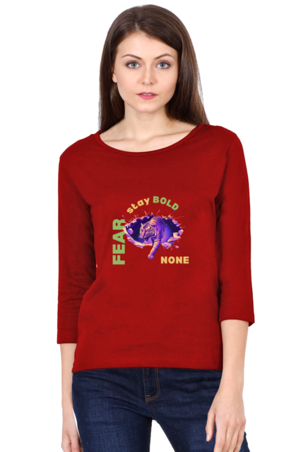 Bold Fearless Women 3/4 sleeve T-shirt