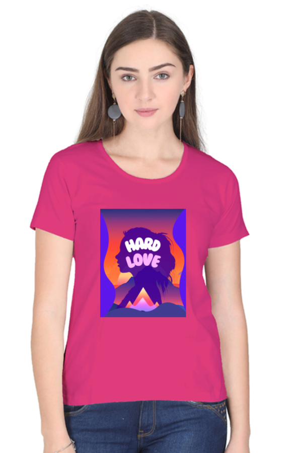 Love Hard Women T-shirt - Image 2