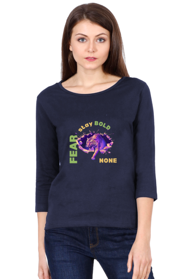 Bold Fearless Women 3/4 sleeve T-shirt - Image 3