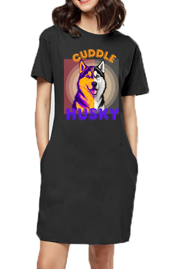 Husky Dusky T-shirt Dress - Image 5