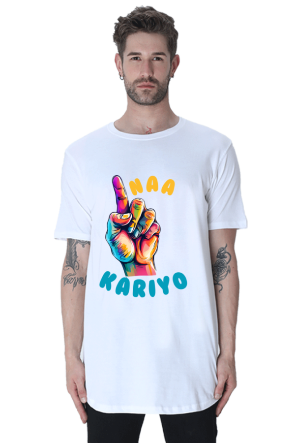 Oongli Naa kariyo Longline T-shirt - Image 2