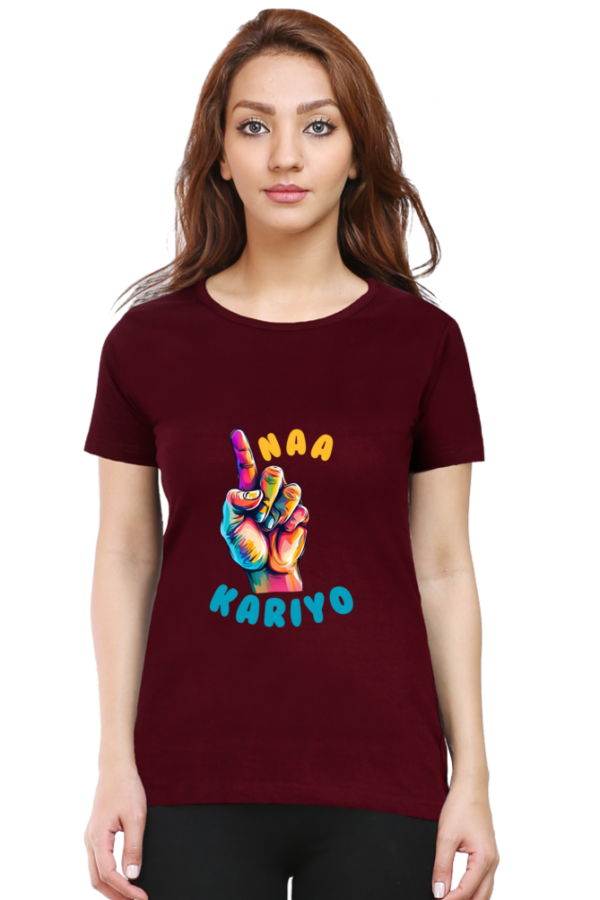 Ungli Naa Kariyo Women T-shirt - Image 3