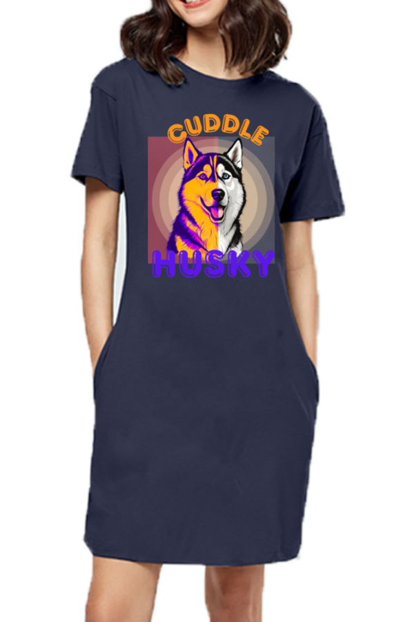 Husky Dusky T-shirt Dress - Image 4