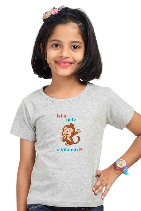 Girl's Monkey T-shirt - Image 2