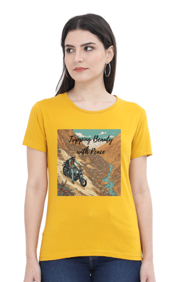 Tripping Beauty Women Half Sleeve T-shirt