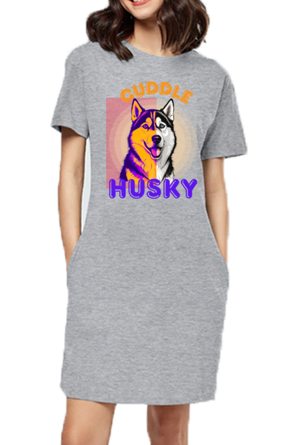 Husky Dusky T-shirt Dress - Image 3