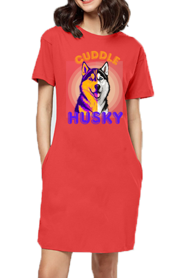 Husky Dusky T-shirt Dress - Image 2