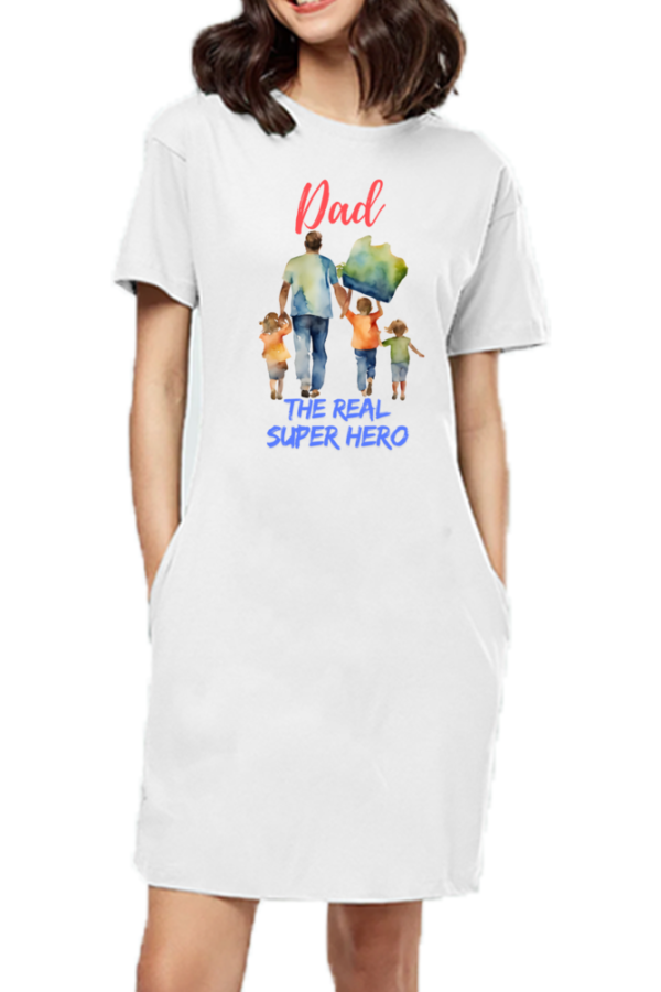 Father Love T-shirt Dress - Image 5