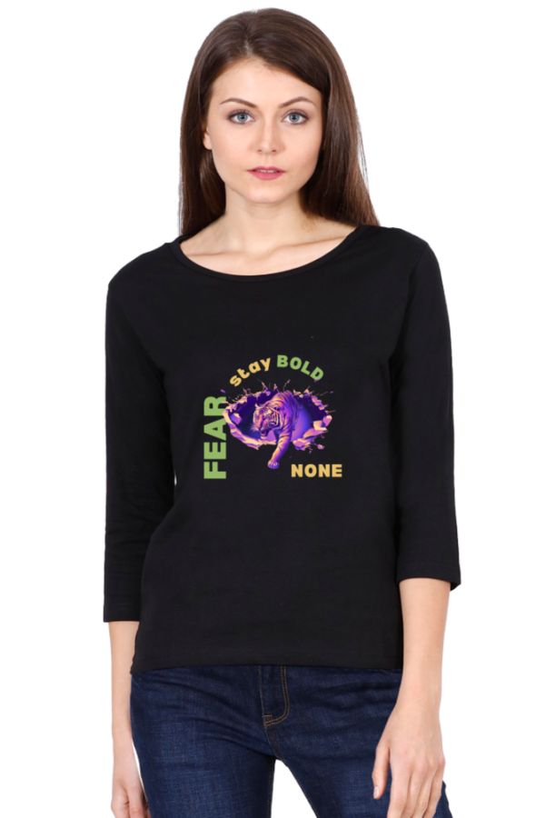 Bold Fearless Women 3/4 sleeve T-shirt - Image 4