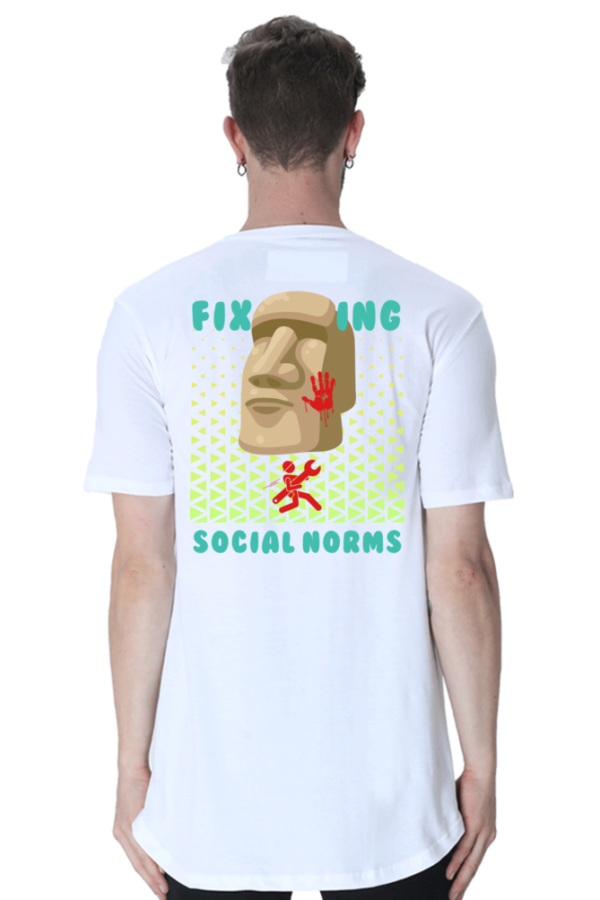 Social Norms Fixer Longline T-shirt - Image 2