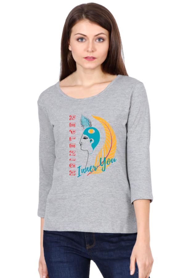 Krishna Devotee 3/4 Sleeve Women T-shirt