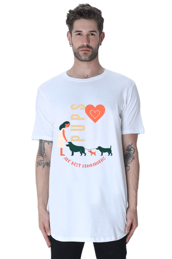 Dog Lover Longline T-shirt - Image 2