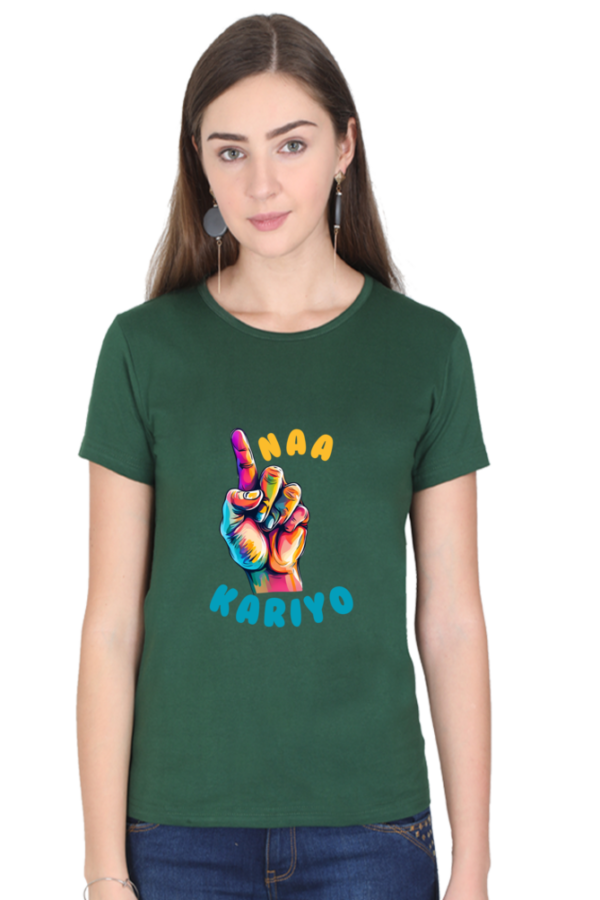 Ungli Naa Kariyo Women T-shirt - Image 5