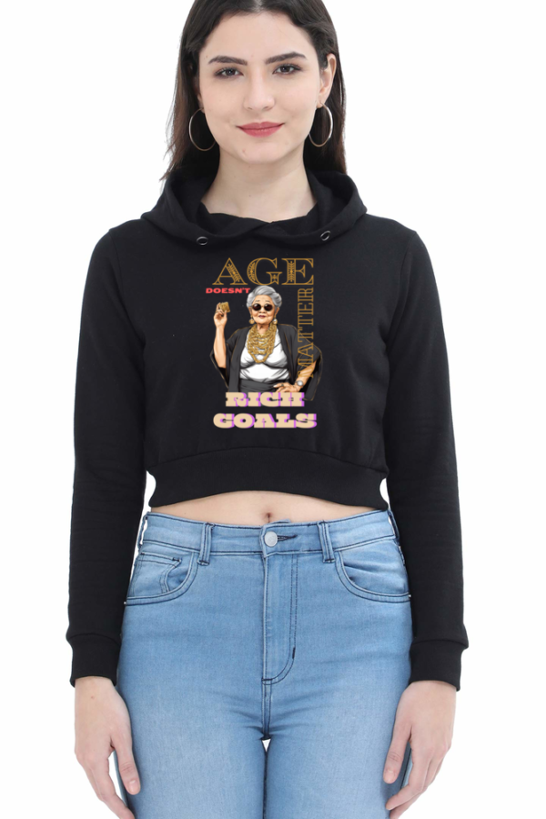 Rich Women Cropped hoodie - Image 3