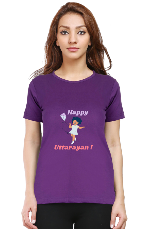 Happy Uttarayan Women T-shirt - Image 4