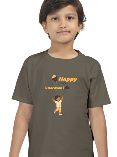 Happy Uttarayan Boys T-shirt