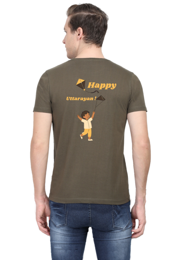 Happy Uttarayan Men T-shirt - Image 3