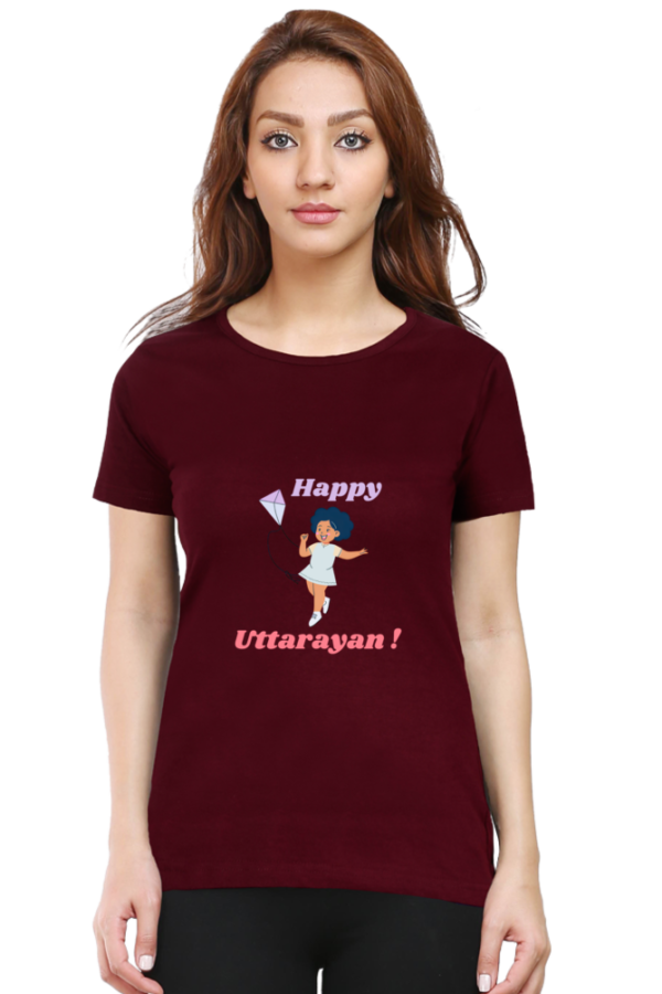 Happy Uttarayan Women T-shirt - Image 5
