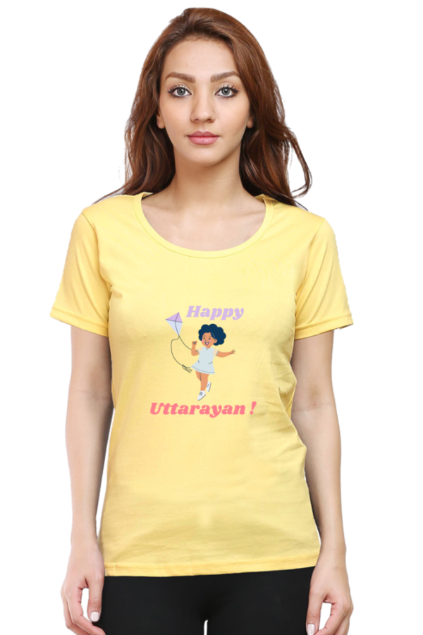 Happy Uttarayan Women T-shirt - Image 7