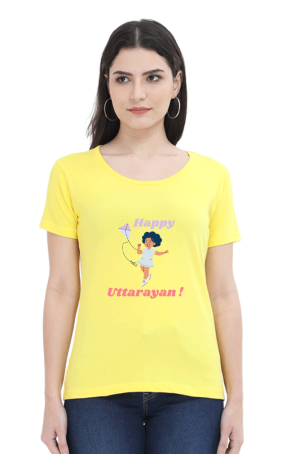 Happy Uttarayan Women T-shirt - Image 2