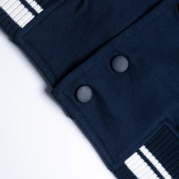 Unisex Varsity Plain Jacket - Image 7