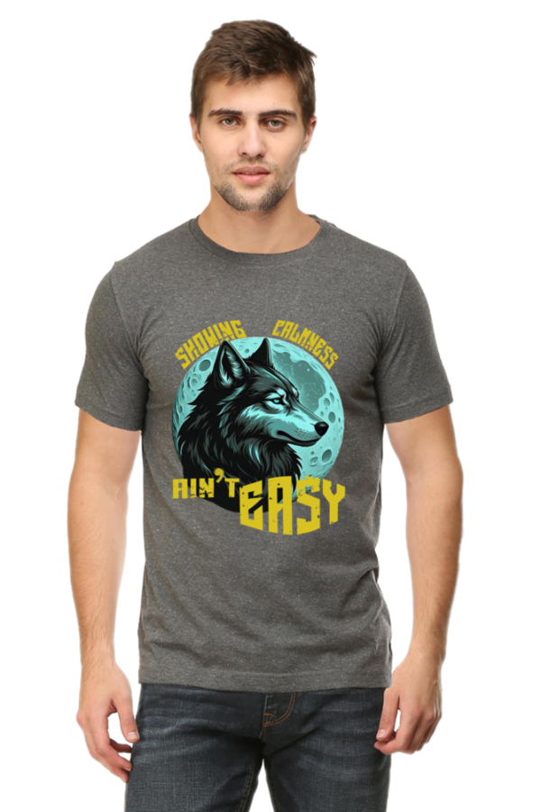 Showing Calmness Ain't Easy Men HalfSleeve T-shirt - Image 9
