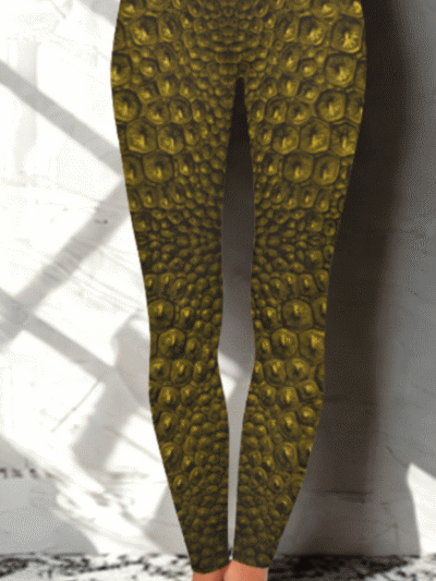 croc skin yellow