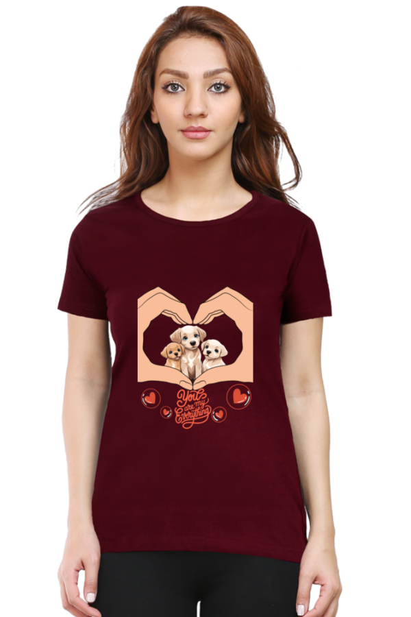 Cute Puppies Women Half Sleeve T-shirt - Image 7