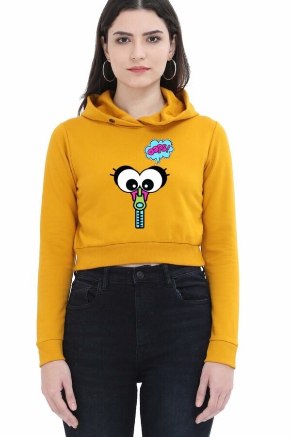 OOPS Women Cropped Hoody - Image 3