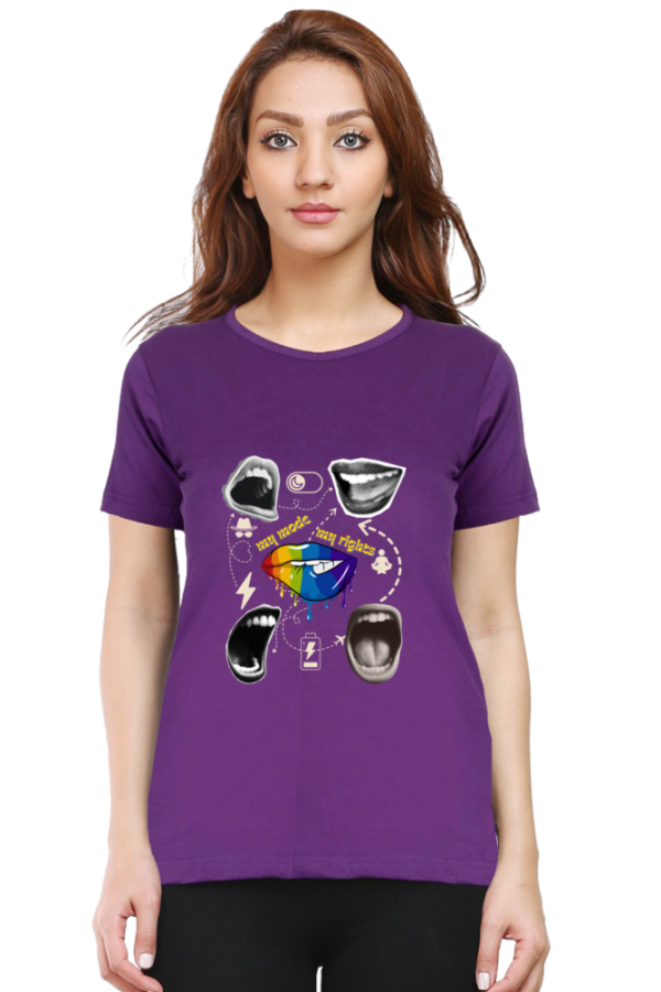 My Mode My Rights Women Half Sleeve T-shirt - Image 6